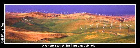 Windfarm near Altamont Pass east of San Francisco, California.